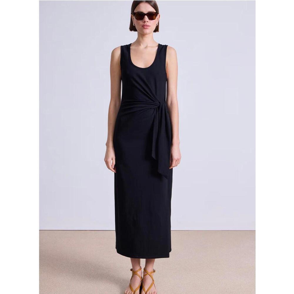 Apiece Apart Black Wrap Tank Dress - New with Tags